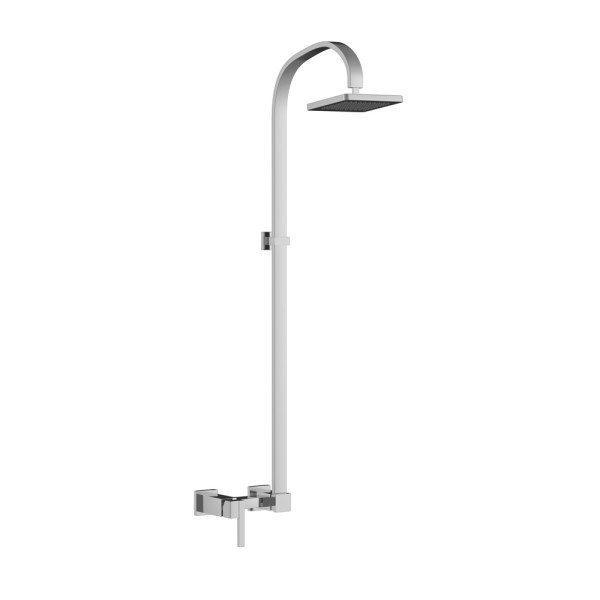 Single Lever Exposed Shower Mixer with Shower Pipe