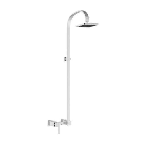 Single Lever Exposed Shower Mixer with Shower Pipe